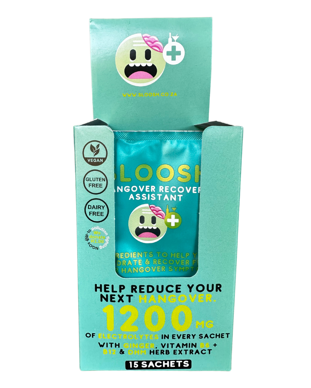 Box Of Sloosh - 15 x 13g Sachet - Hangover Recovery Assistant