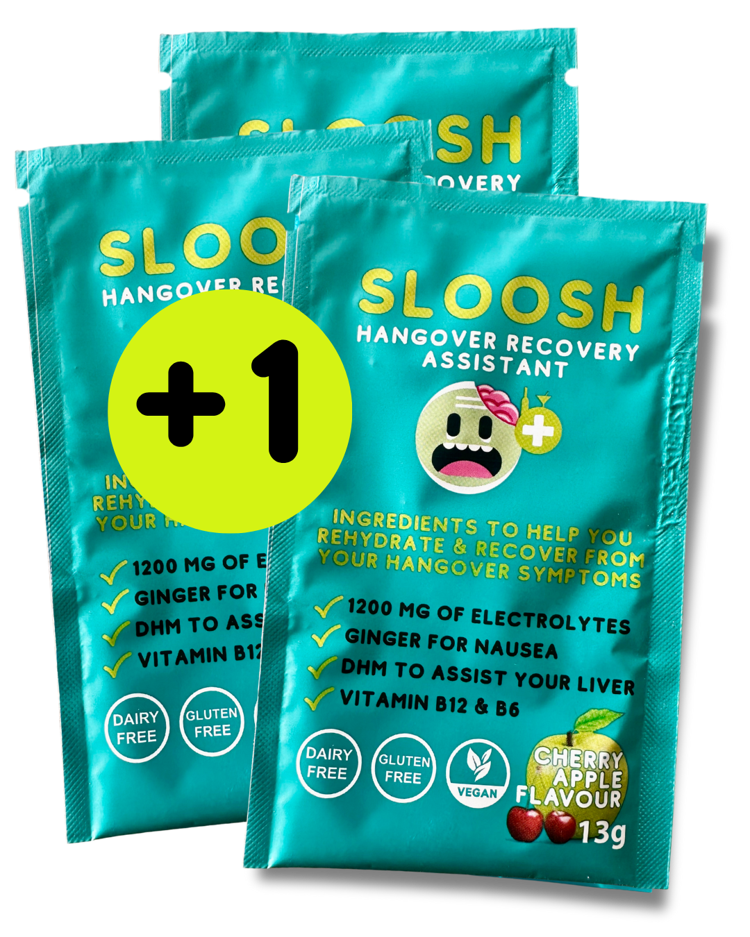 Sloosh Deal - 3 +1 Single Sachets - Hangover Recovery Assistant