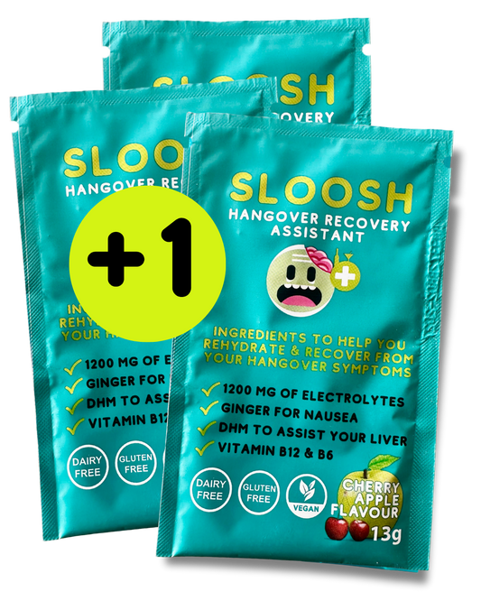 Sloosh Deal - 3 +1 Single Sachets  - Hangover Recovery Assistant